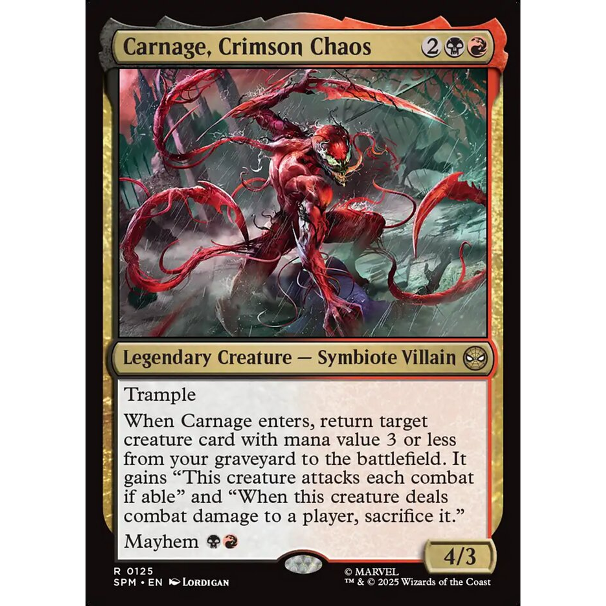 Carnage, Crimson Chaos (SPM 125) — Moore Collectables UK