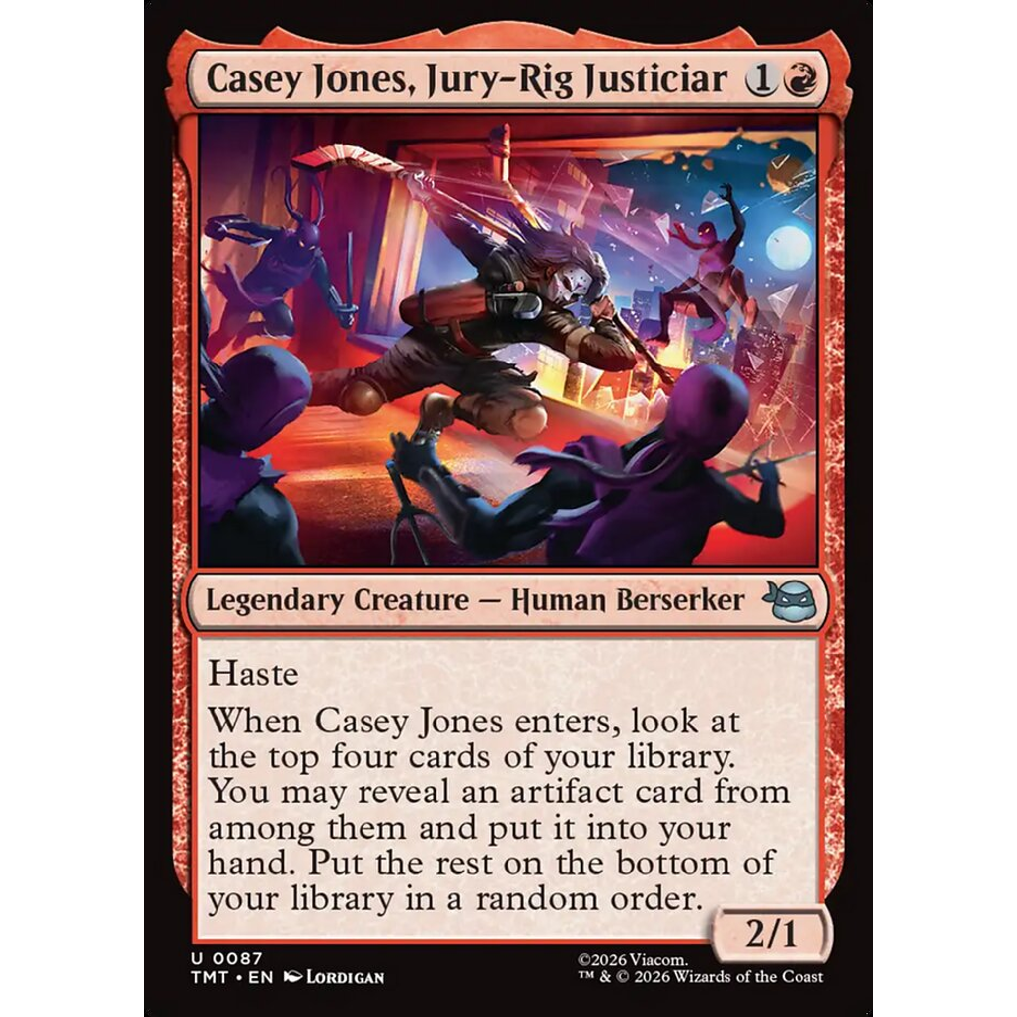 Casey Jones, Jury-Rig Justiciar (TMT 87) — Moore Collectables UK