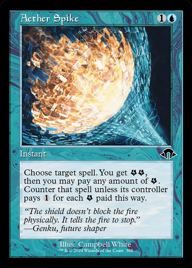 Aether Spike – Common Magic: The Gathering card from Modern Horizons 3 (#398)