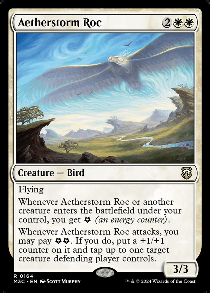 Aetherstorm Roc – Rare Magic: The Gathering card from Modern Horizons 3 Commander (#164)
