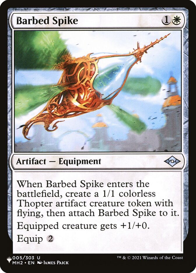 Barbed Spike – Uncommon Magic: The Gathering card from The List (#MH2-5)