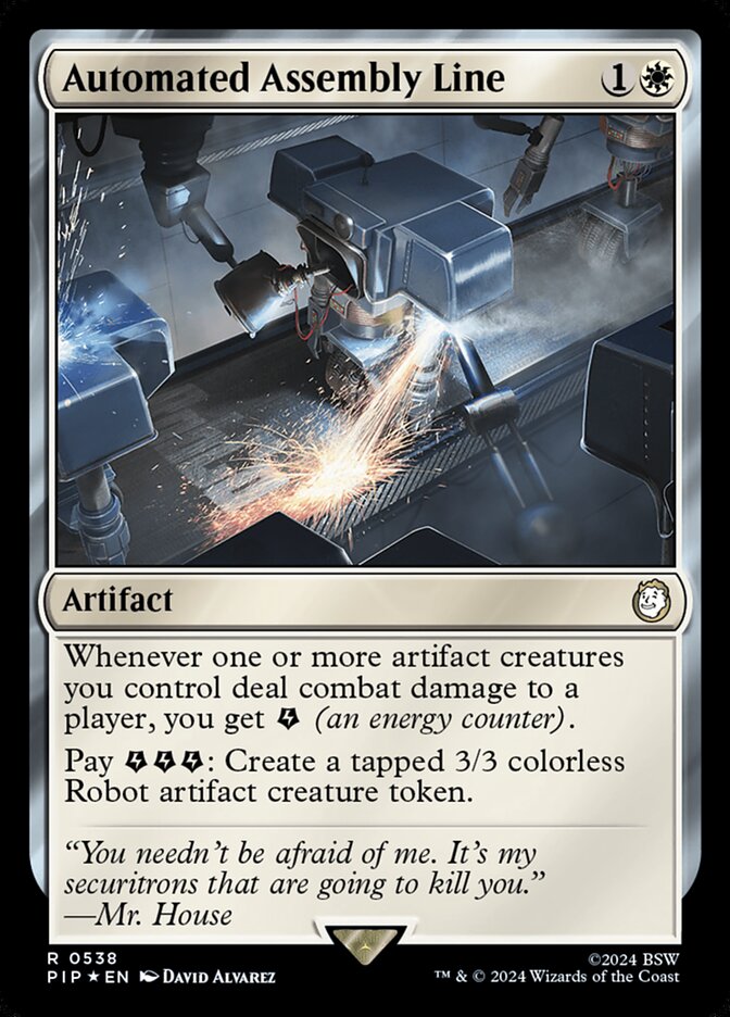 Automated Assembly Line – Rare Magic: The Gathering card from Fallout (#538)
