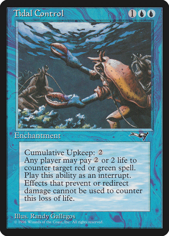 Tidal Control – Rare Magic: The Gathering card from Alliances (#40)