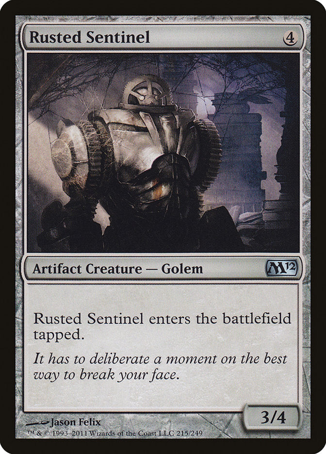 Rusted Sentinel – Uncommon Magic: The Gathering card from Magic 2012 (#215)