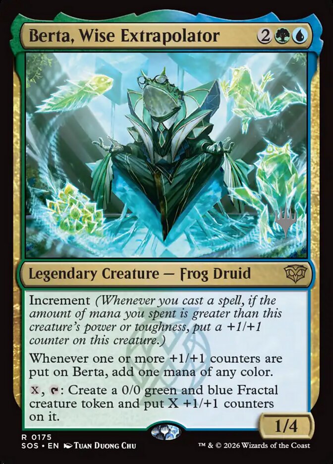 Berta, Wise Extrapolator – Rare Magic: The Gathering card from Secrets of Strixhaven Promos (#175p)