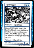 Squidnapper – Rare Magic: The Gathering card from Mystery Booster Playtest Cards 2021 (#29)