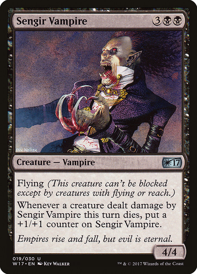 Sengir Vampire – Uncommon Magic: The Gathering card from Welcome Deck 2017 (#19)