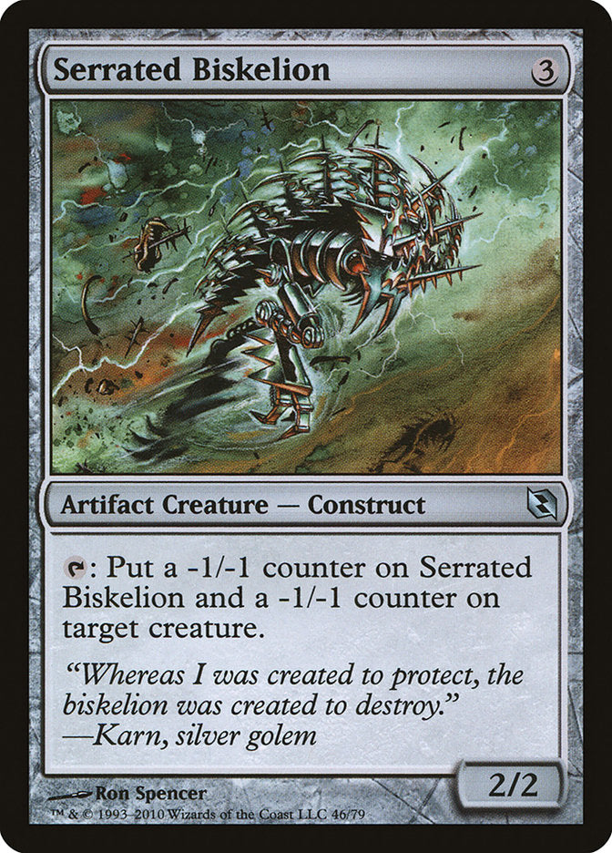 Serrated Biskelion – Uncommon Magic: The Gathering card from Duel Decks: Elspeth vs. Tezzeret (#46)