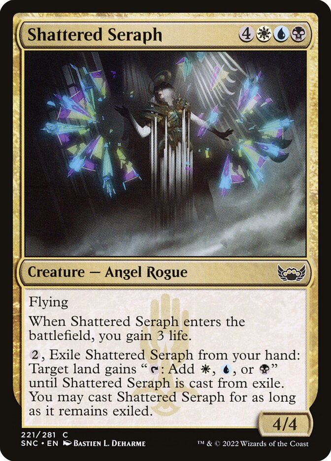 Shattered Seraph – Common Magic: The Gathering card from Streets of New Capenna (#221)