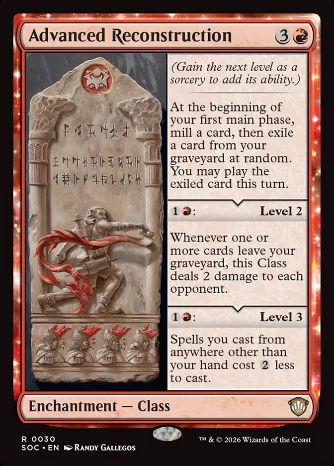 Advanced Reconstruction – Rare Magic: The Gathering card from Secrets of Strixhaven Commander (#30)