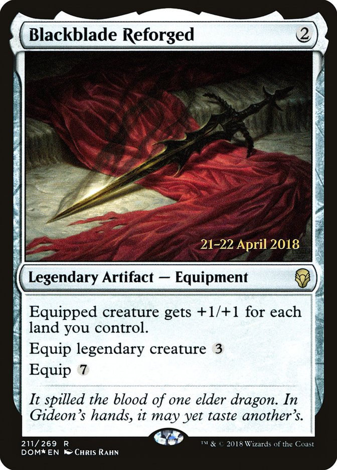 Blackblade Reforged – Rare Magic: The Gathering card from Dominaria Promos (#211s)