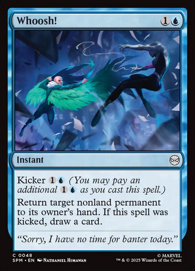 Whoosh! – Common Magic: The Gathering card from Marvel's Spider-Man (#48)