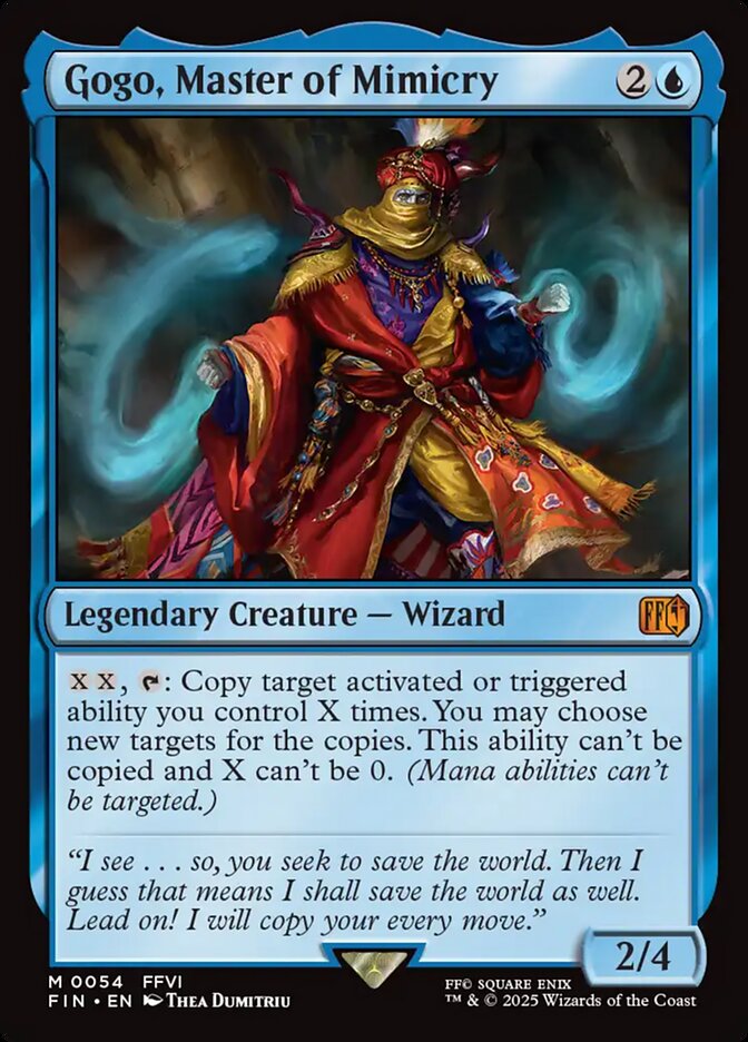 Gogo, Master of Mimicry – Mythic Magic: The Gathering card from Final Fantasy (#54)