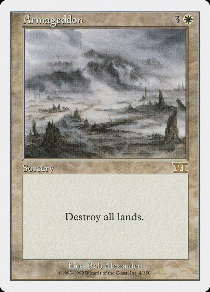 Armageddon – Rare Magic: The Gathering card from Classic Sixth Edition (#4)