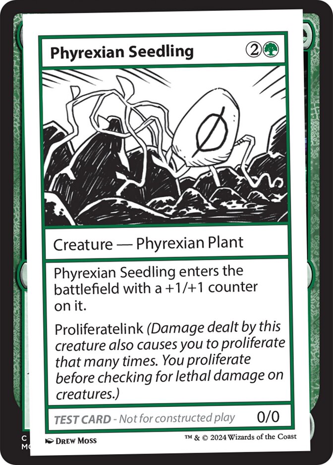 Phyrexian Seedling – Rare Magic: The Gathering card from Mystery Booster 2 (#581)