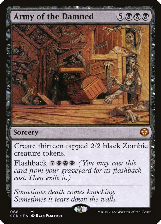 Army of the Damned – Mythic Magic: The Gathering card from Starter Commander Decks (#68)