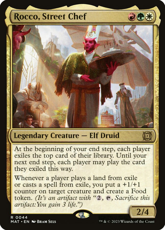 Rocco, Street Chef – Rare Magic: The Gathering card from March of the Machine: The Aftermath (#44)