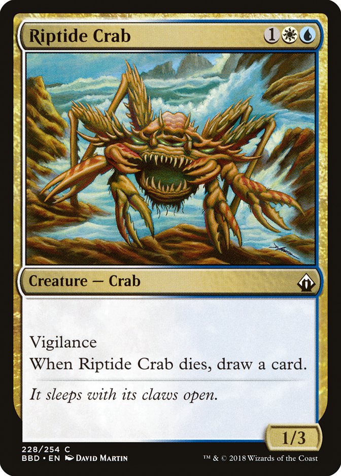 Riptide Crab – Common Magic: The Gathering card from Battlebond (#228)