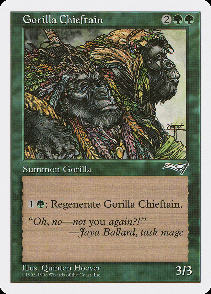 Gorilla Chieftain – Common Magic: The Gathering card from Anthologies (#57)