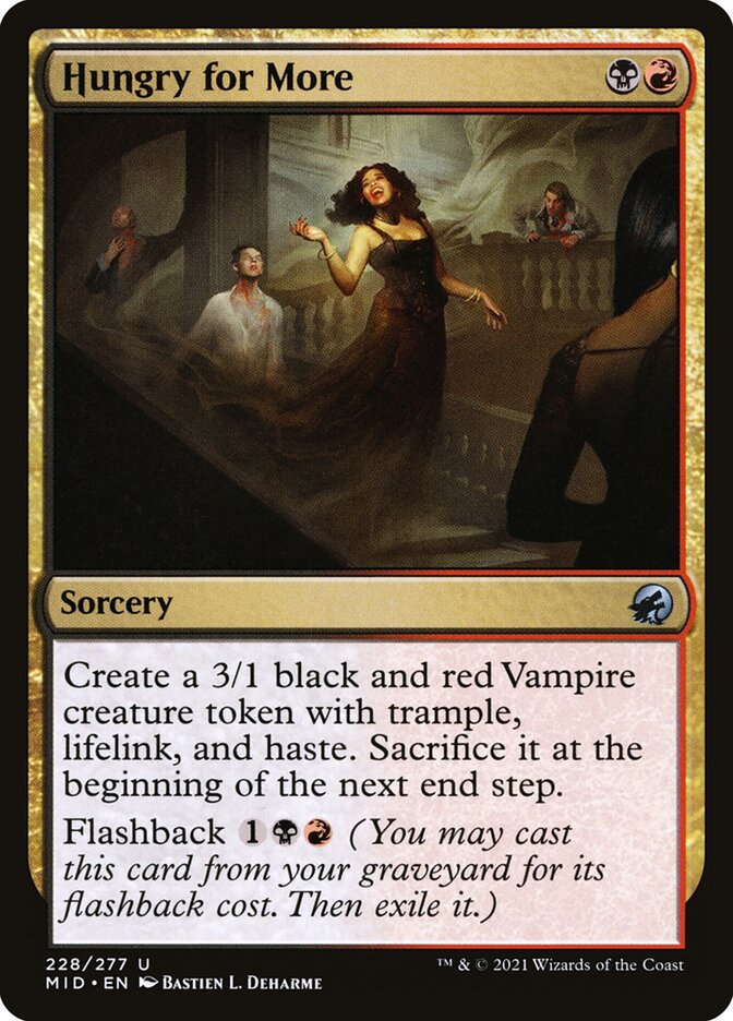 Hungry for More – Uncommon Magic: The Gathering card from Innistrad: Midnight Hunt (#228)
