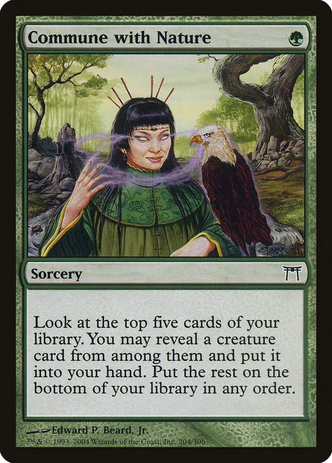 Commune with Nature – Common Magic: The Gathering card from Champions of Kamigawa (#204)