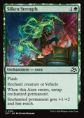 Silken Strength – Common Magic: The Gathering card from Aetherdrift (#180)