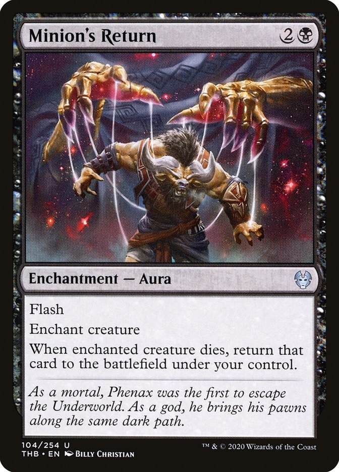 Minion's Return – Uncommon Magic: The Gathering card from Theros Beyond Death (#104)