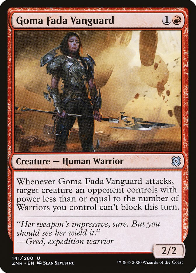 Goma Fada Vanguard – Uncommon Magic: The Gathering card from Zendikar Rising (#141)
