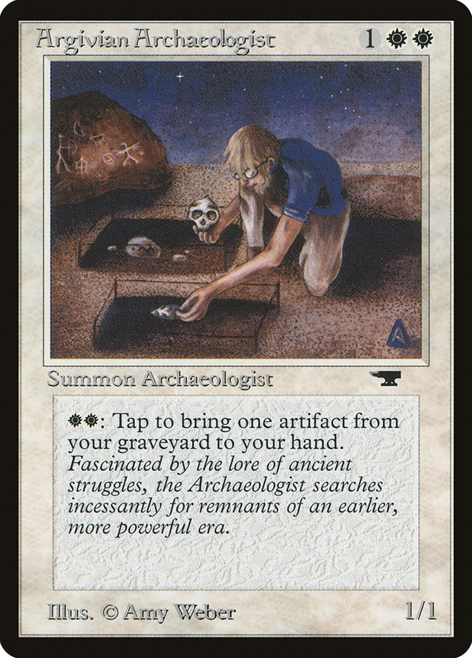Argivian Archaeologist – Rare Magic: The Gathering card from Antiquities (#1)