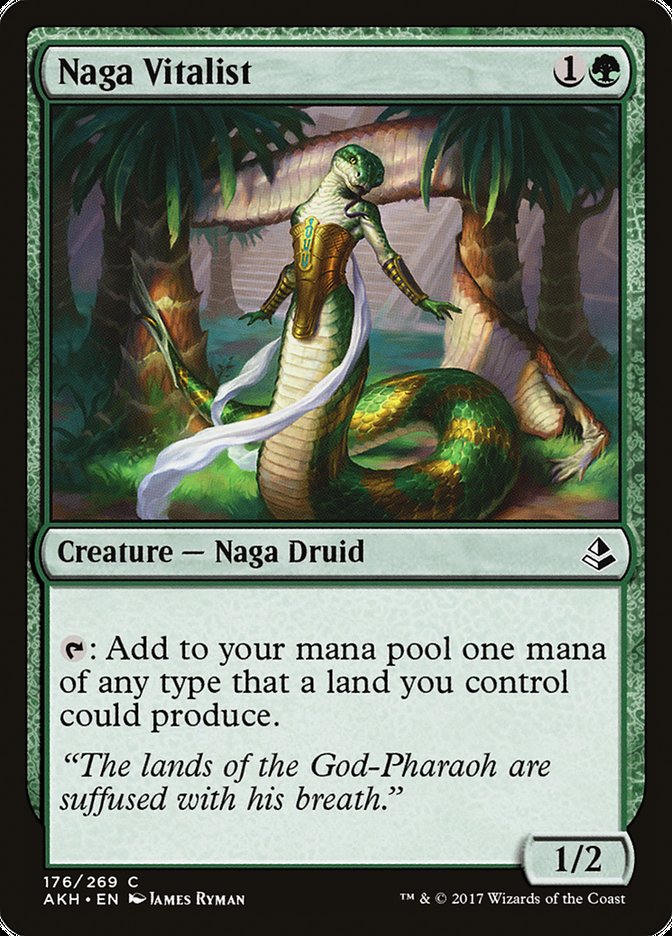 Naga Vitalist – Common Magic: The Gathering card from Amonkhet (#176)