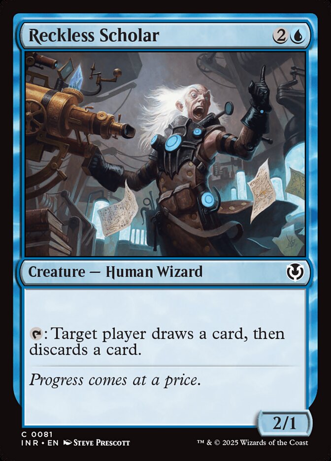 Reckless Scholar – Common Magic: The Gathering card from Innistrad Remastered (#81)