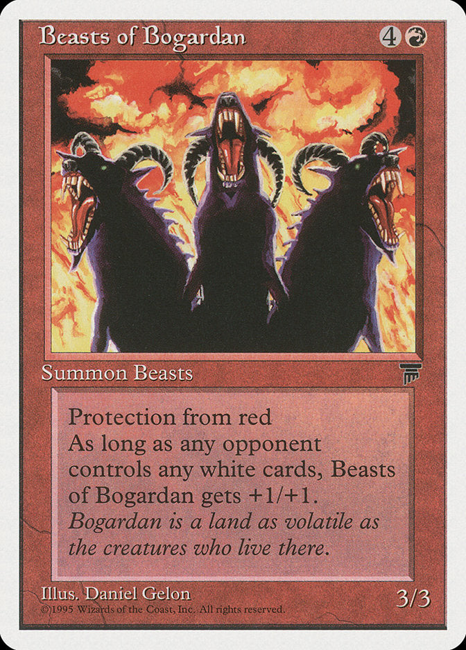 Beasts of Bogardan – Uncommon Magic: The Gathering card from Chronicles (#45)