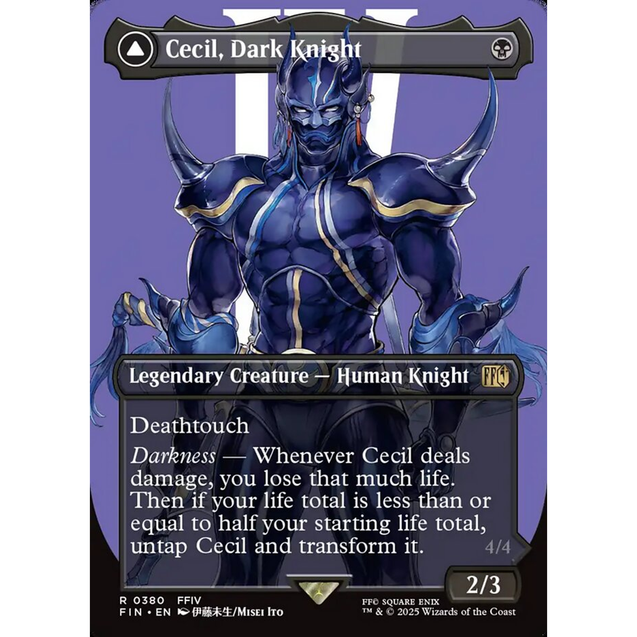 Cecil, Dark Knight // Cecil, Redeemed Paladin (FIN 380) — Moore Collectables UK