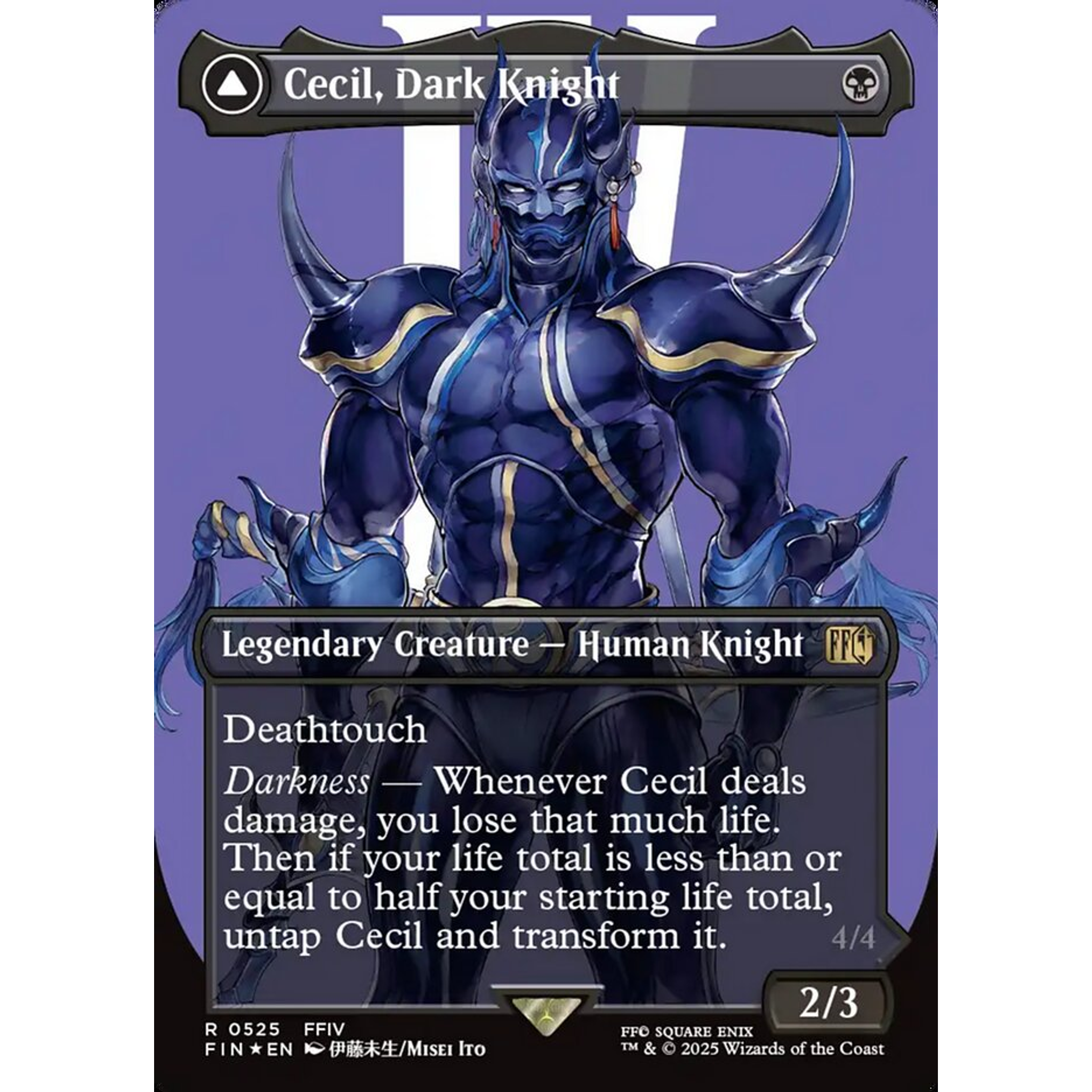 Cecil, Dark Knight // Cecil, Redeemed Paladin (FIN 525) — Moore Collectables UK