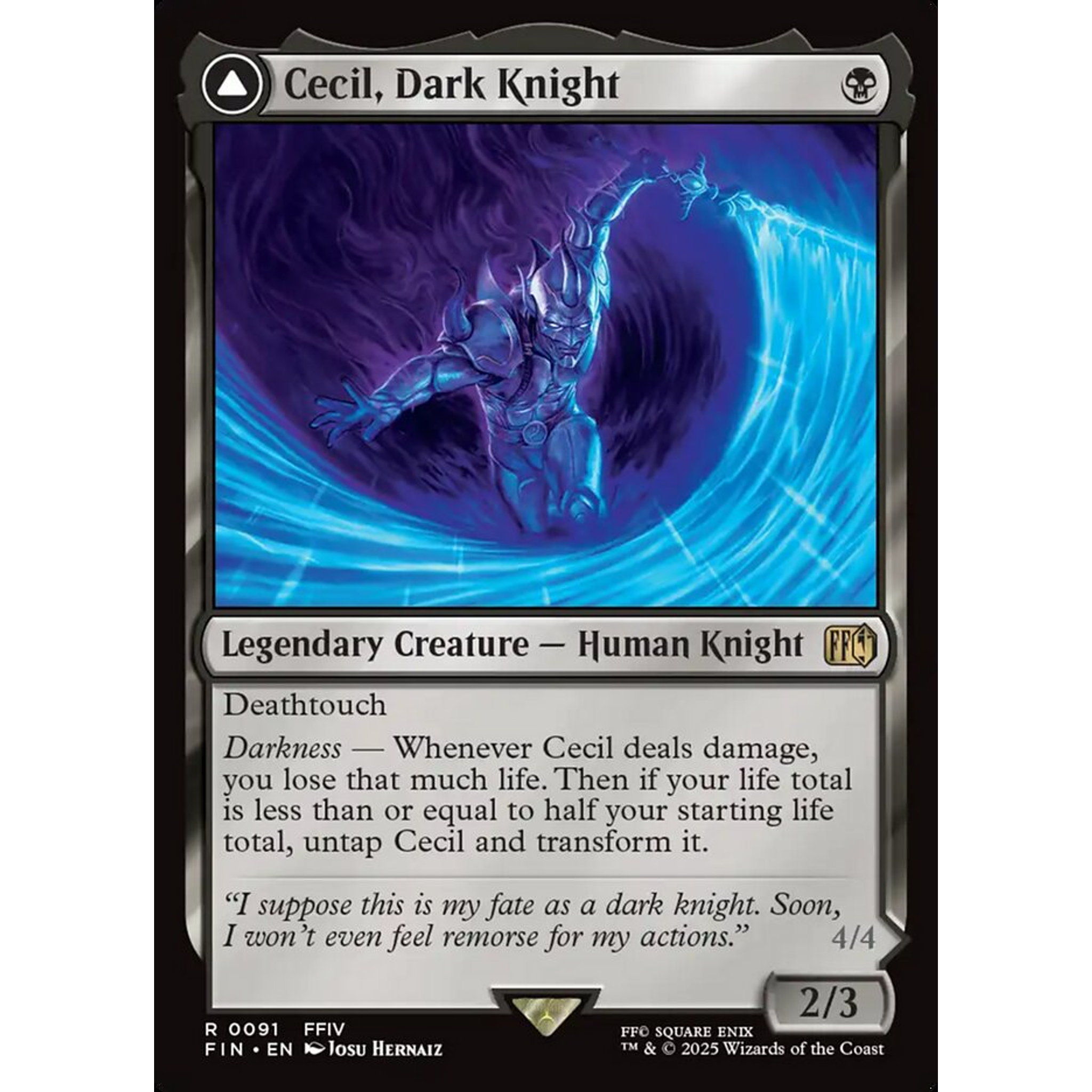 Cecil, Dark Knight // Cecil, Redeemed Paladin (FIN 91) — Moore Collectables UK