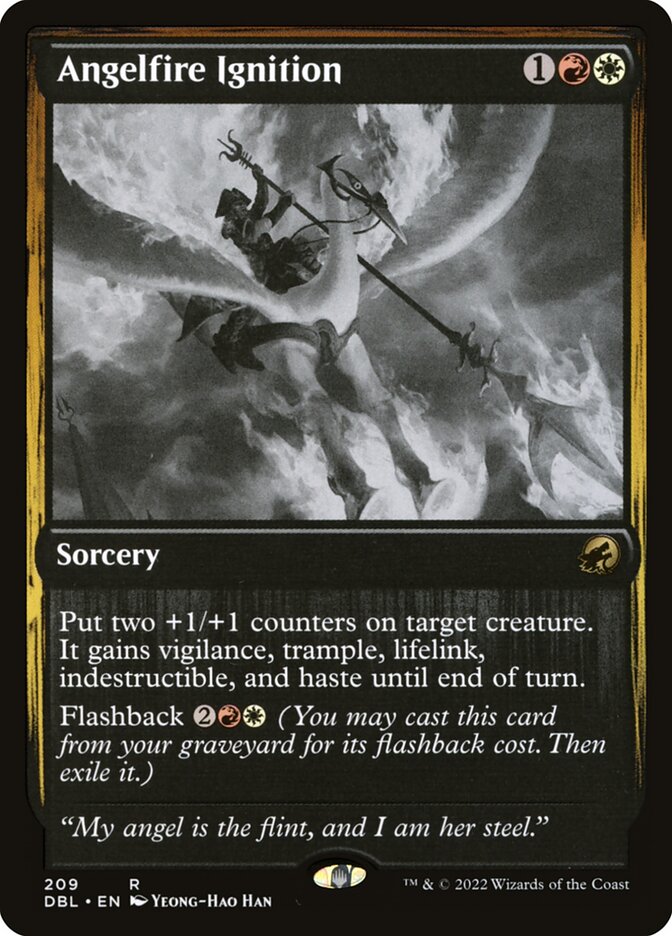 Angelfire Ignition – Rare Magic: The Gathering card from Innistrad: Double Feature (#209)