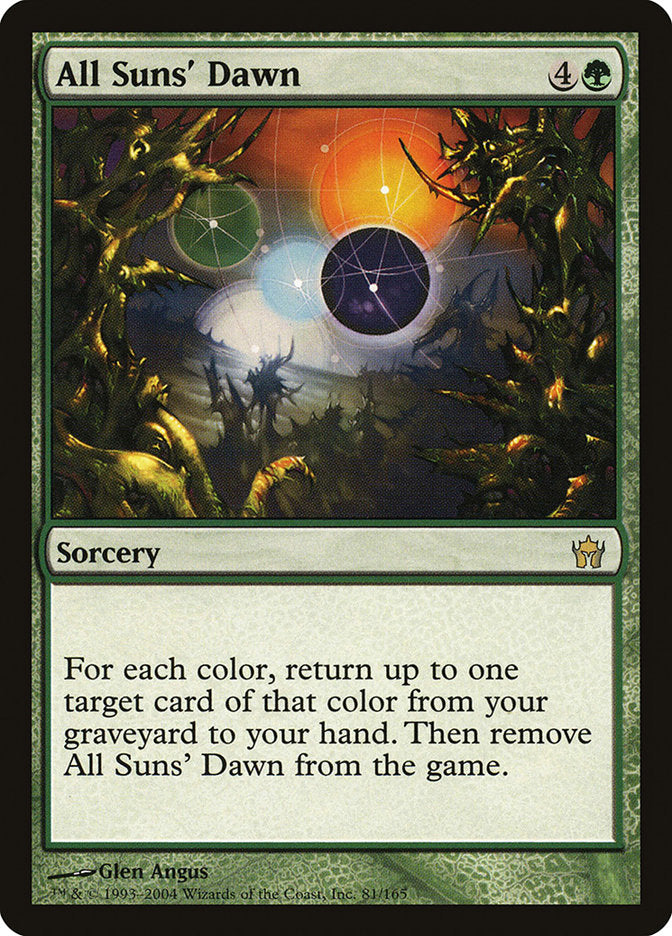 All Suns' Dawn – Rare Magic: The Gathering card from Fifth Dawn (#81)