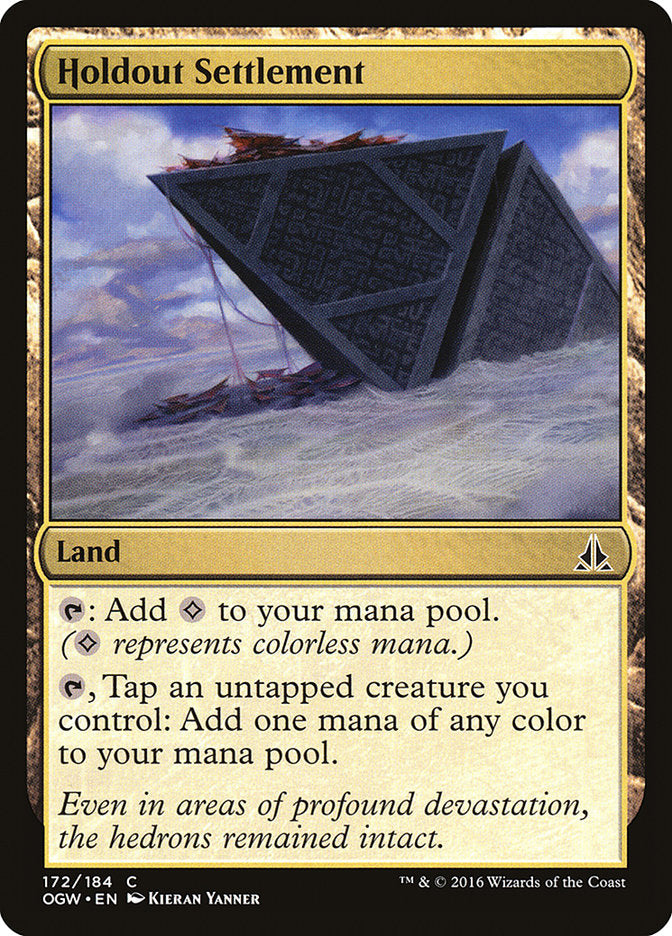Holdout Settlement – Common Magic: The Gathering card from Oath of the Gatewatch (#172)