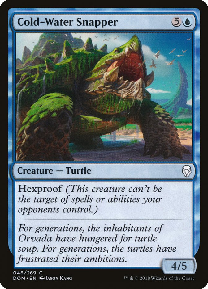 Cold-Water Snapper – Common Magic: The Gathering card from Dominaria (#48)