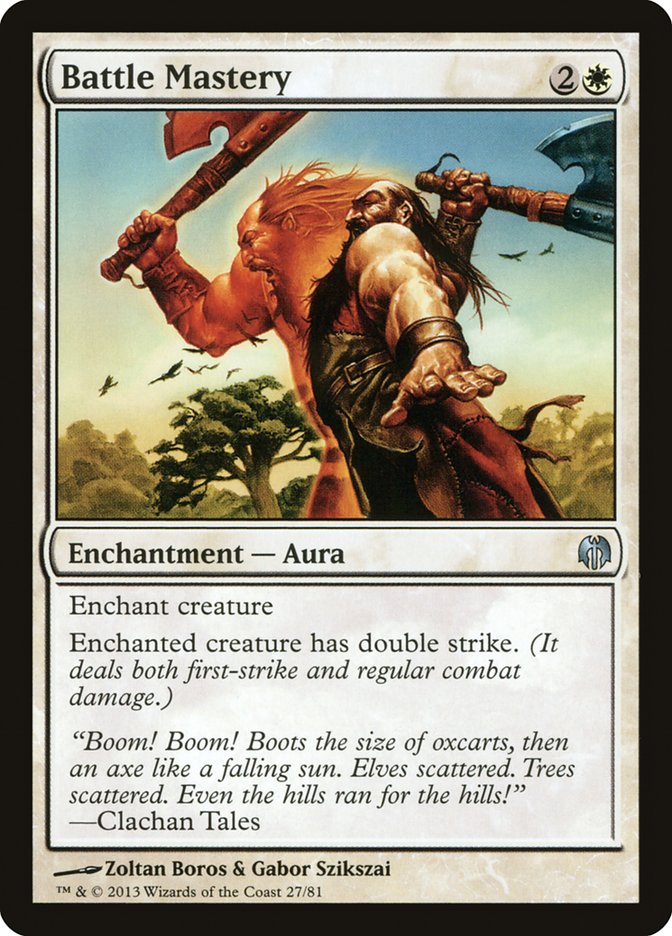 Battle Mastery – Uncommon Magic: The Gathering card from Duel Decks: Heroes vs. Monsters (#27)