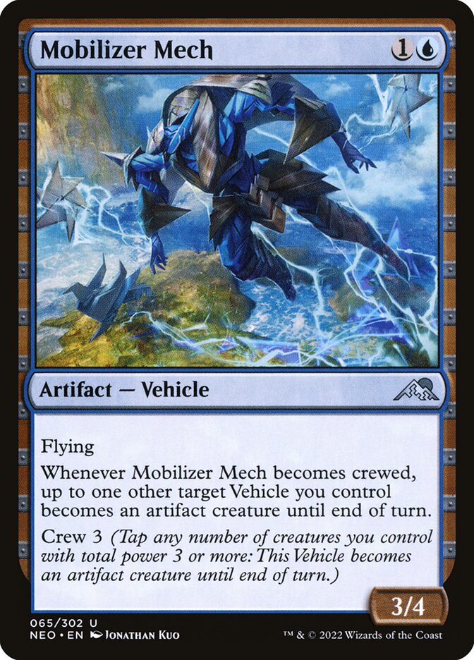 Mobilizer Mech – Uncommon Magic: The Gathering card from Kamigawa: Neon Dynasty (#65)