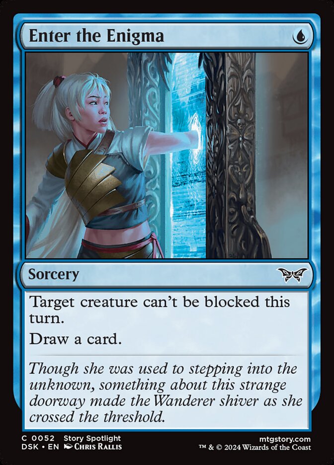 Enter the Enigma – Common Magic: The Gathering card from Duskmourn: House of Horror (#52)