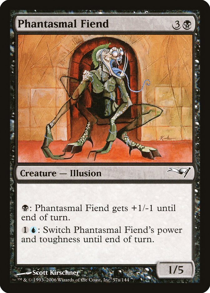 Phantasmal Fiend – Common Magic: The Gathering card from Coldsnap Theme Decks (#57a)