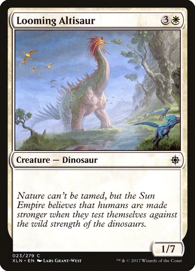Looming Altisaur – Common Magic: The Gathering card from Ixalan (#23)