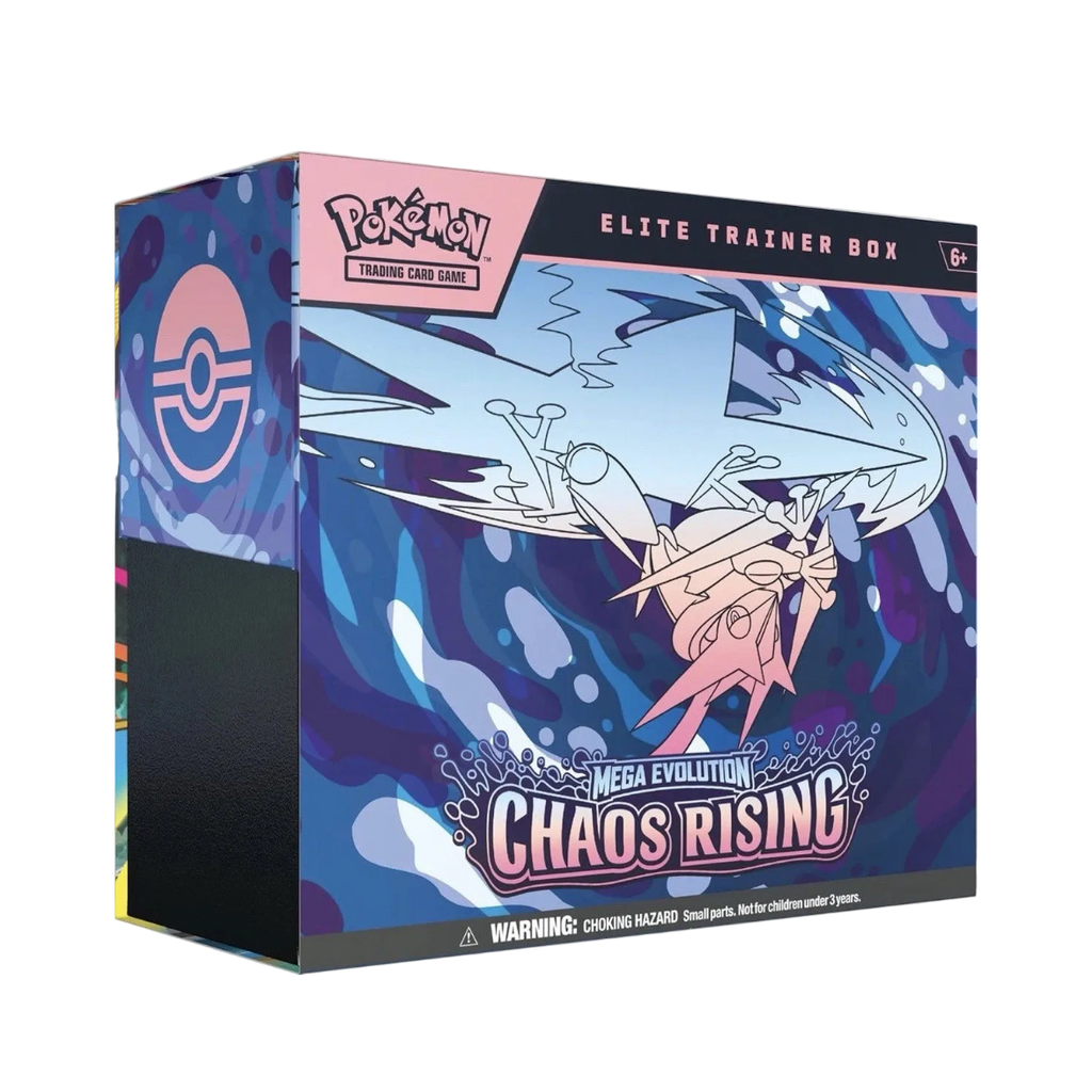 Pokémon Mega Evolution Chaos Rising Elite Trainer Box packaging