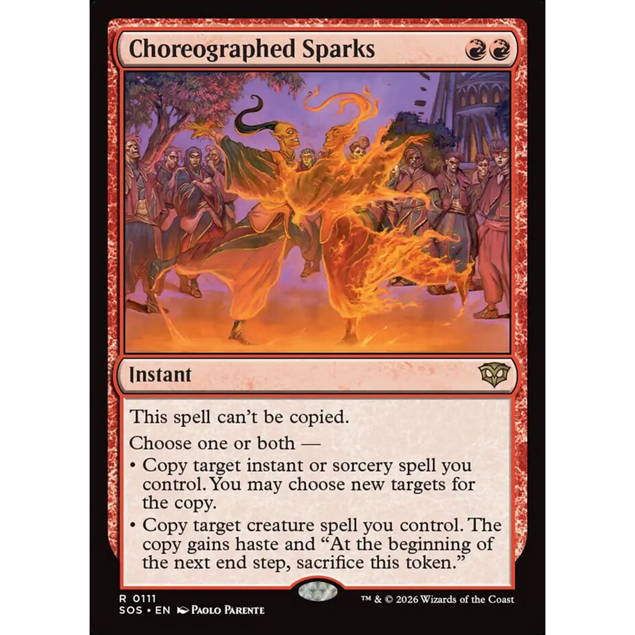 Choreographed Sparks (SOS 111) — Moore Collectables UK
