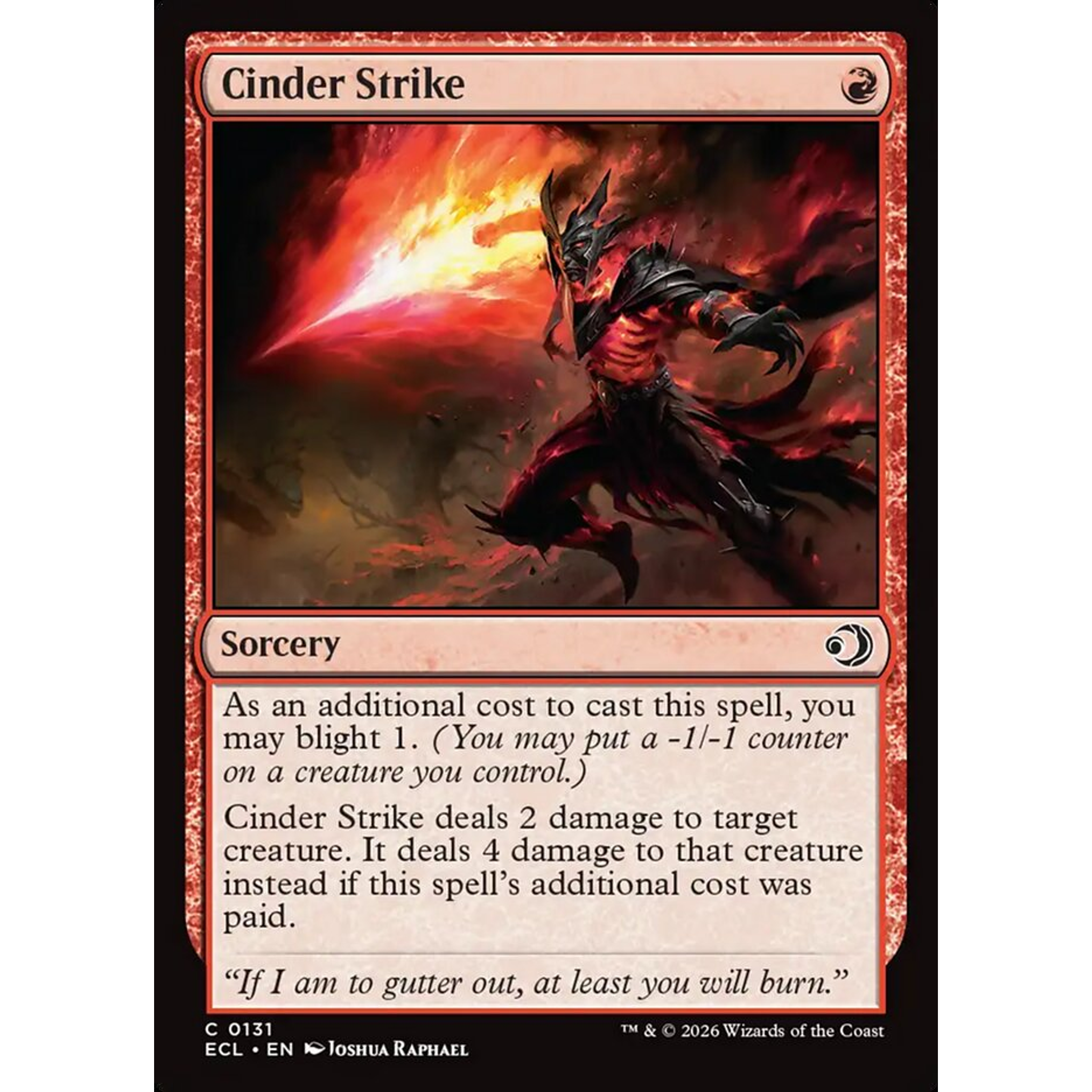 Cinder Strike (ECL 131) — Moore Collectables UK