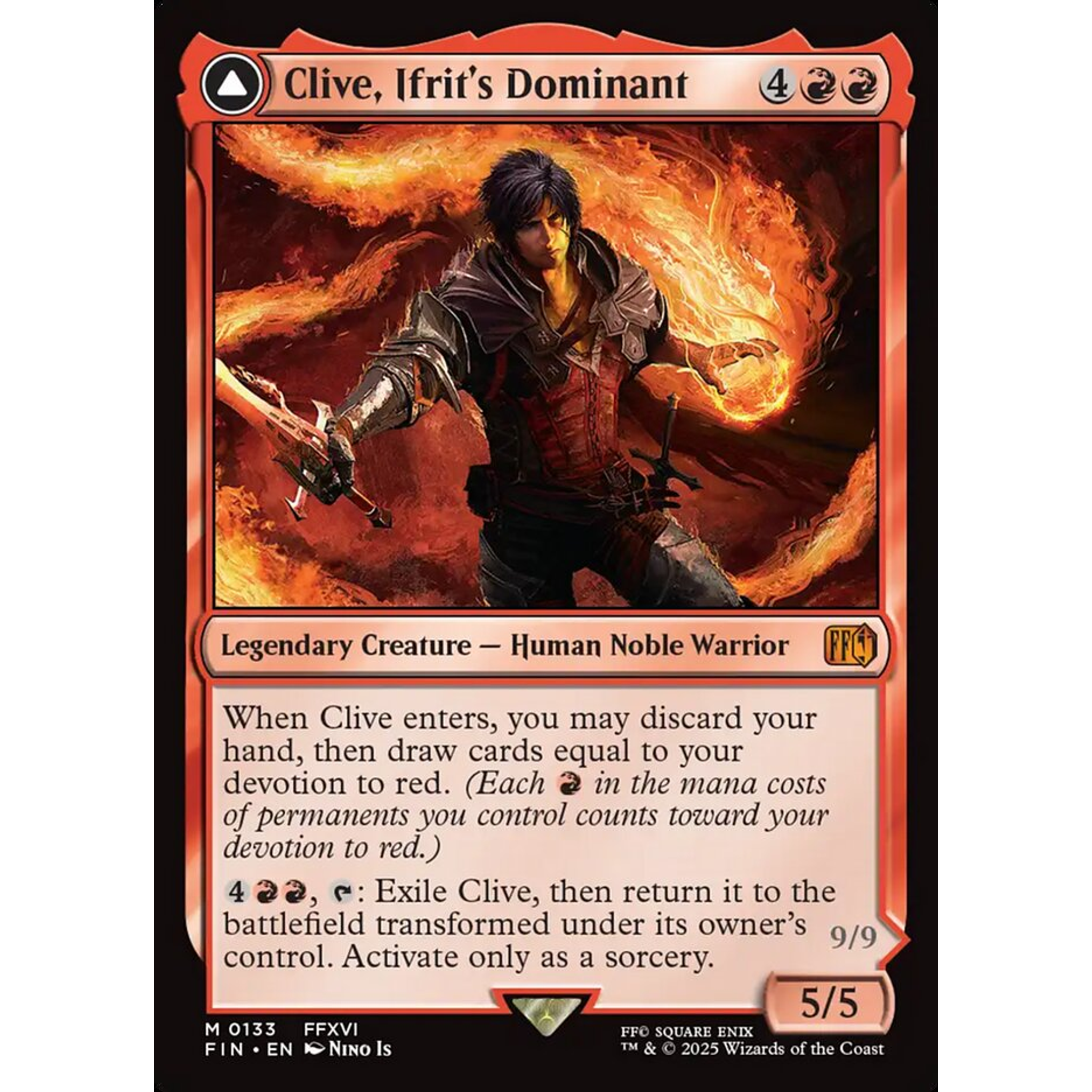 Clive, Ifrit's Dominant // Ifrit, Warden of Inferno (FIN 133) — Moore Collectables UK
