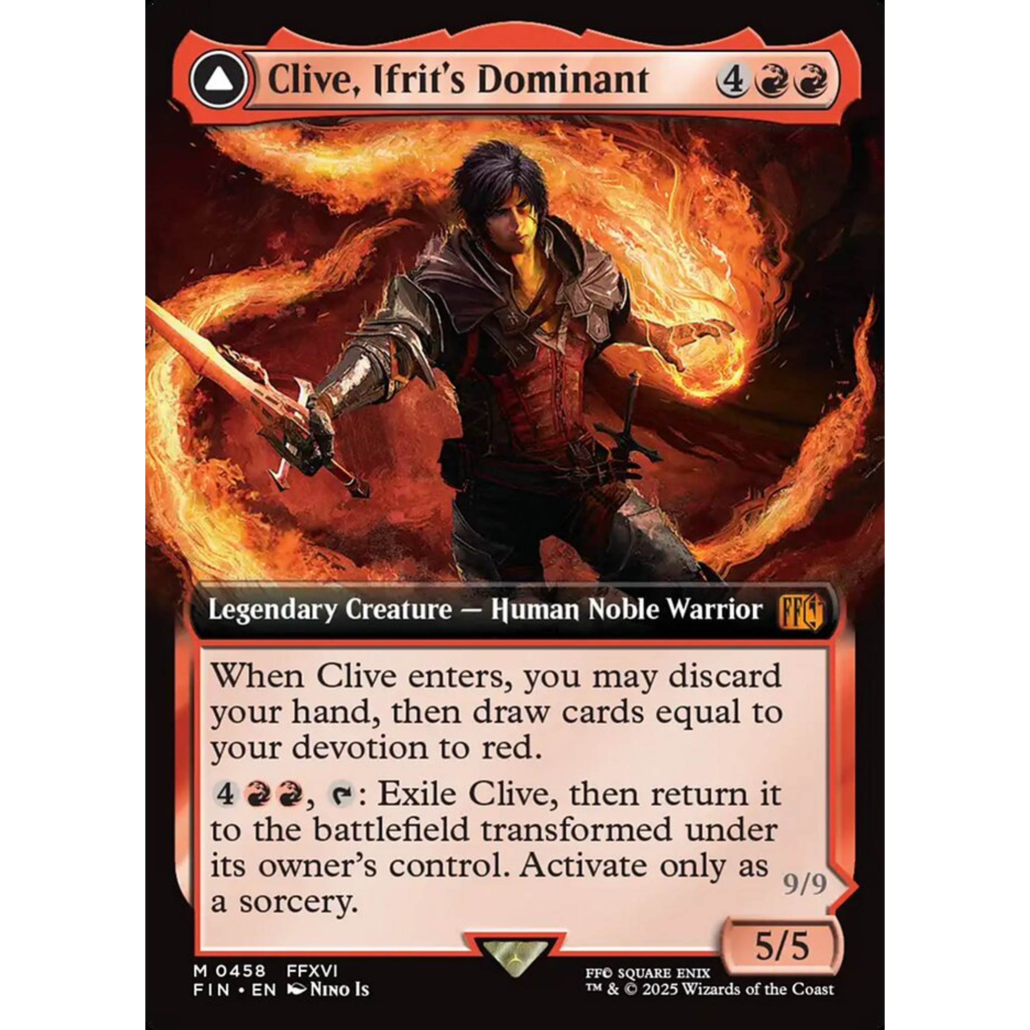 Clive, Ifrit's Dominant // Ifrit, Warden of Inferno (FIN 458) — Moore Collectables UK