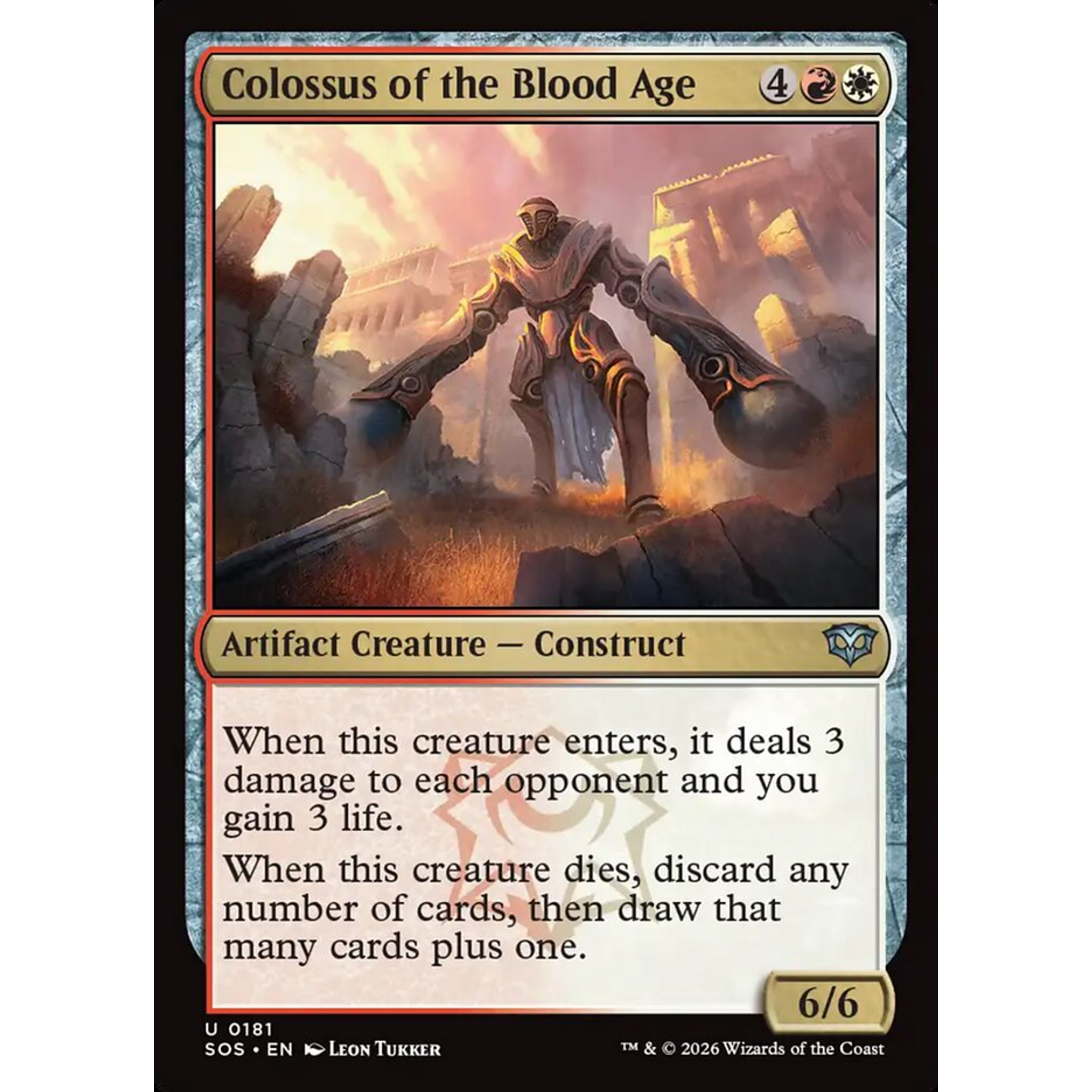 Colossus of the Blood Age (SOS 181) — Moore Collectables UK